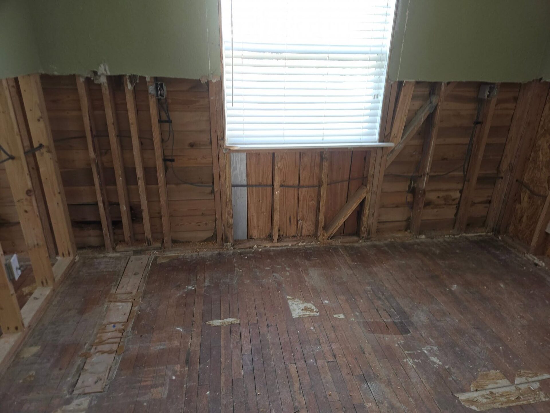 Isla Breeze interior gutted to the studs after the flood, Madeira Beach