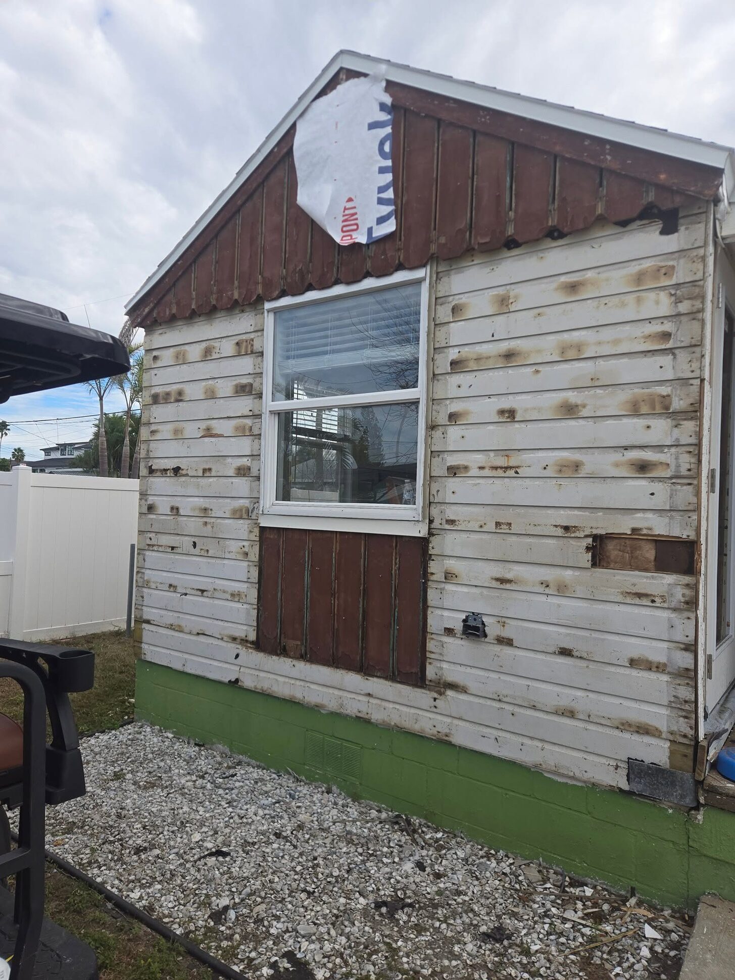 Isla Breeze, a flooded 1940s Madeira Beach bungalow, before Reliant’s rebuild