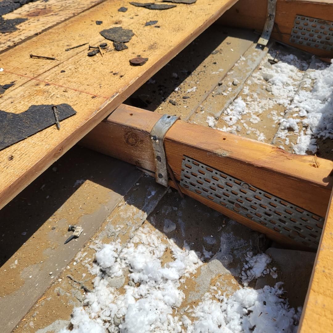 Roof deck rot uncovered by Reliant Service Team before a roof repair